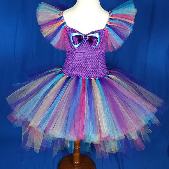 BLACK FRIDAY SALE - TuTu Dress Hi-Lo Lined Bodice Size 6 - 8 youth NWT Handmade - Picture 7 of 10